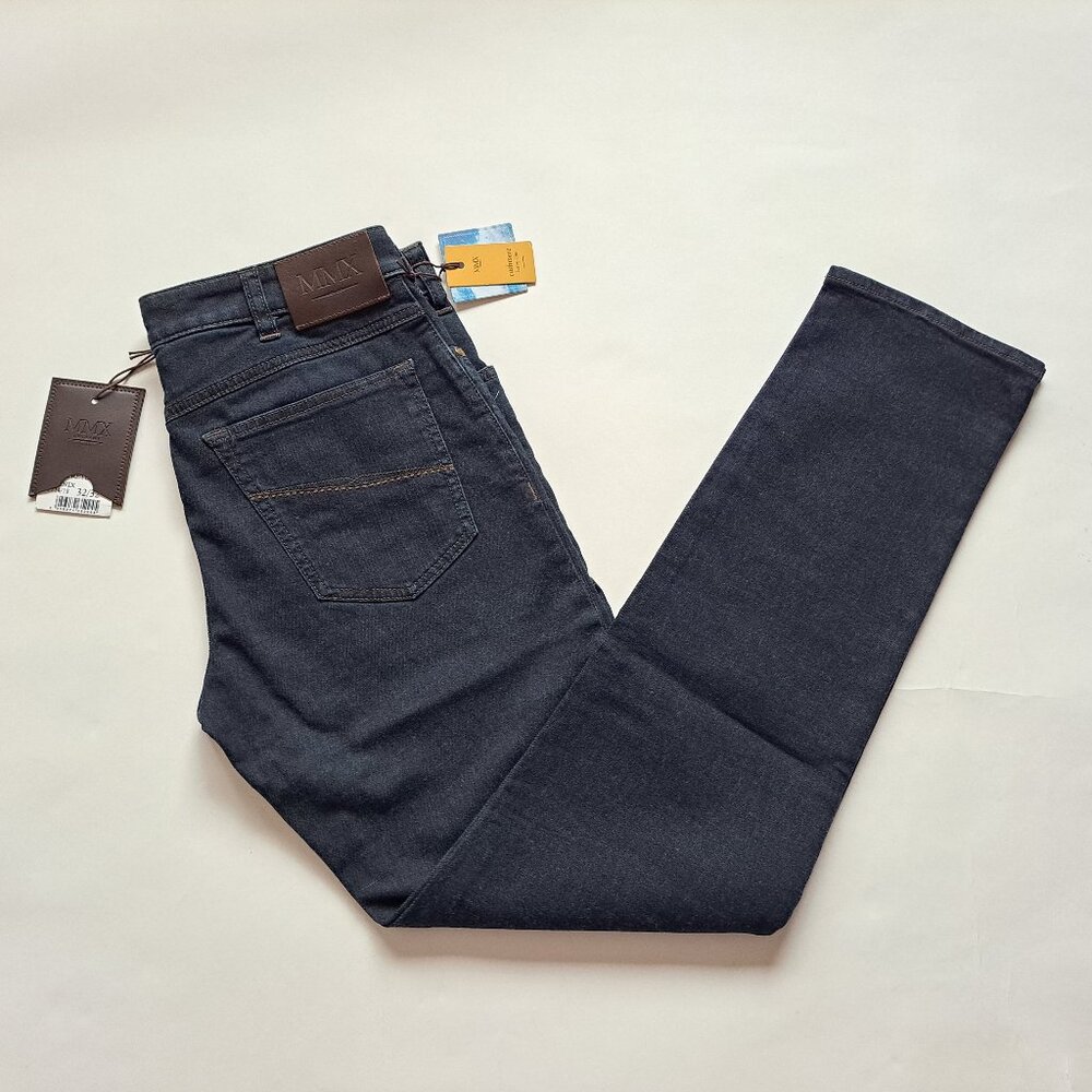 NEW MMX Men's Dark Blue Stretch Jeans Size 32